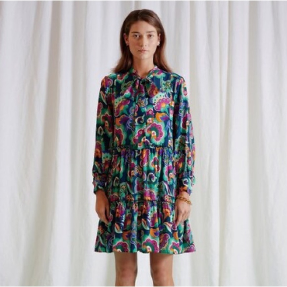 Twenty-Seven Names Stage paisley button-down dress NZ 8